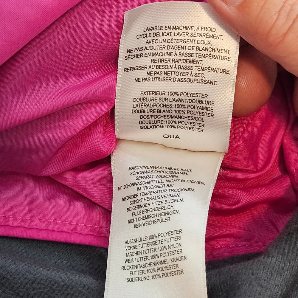 COLUMBIA Quilted Jacket Women XL Pink Vertex Interchange Puffer Fleece Lined - Picture 12 of 16